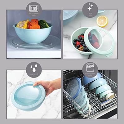 PriorityChef Mixing Bowls With Airtight Lids Set, 1.5/2/3/4/5 Qrt