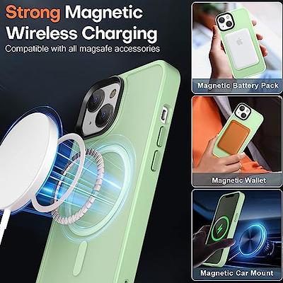  CACOE Magnetic Case for iPhone 13 Pro 6.1 inch-Compatible with  MagSafe & Magnetic Car Phone Mount,Anti-Fingerprint TPU Thin Phone Cases  Cover Protective Shockproof (Dark Green) : Cell Phones & Accessories
