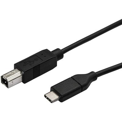 C2G 3.3ft USB A to USB B Cable - USB A to B Cable - USB 2.0 - Black - M/M -  Type A Male USB - Type B Male USB - 3.28ft - Black