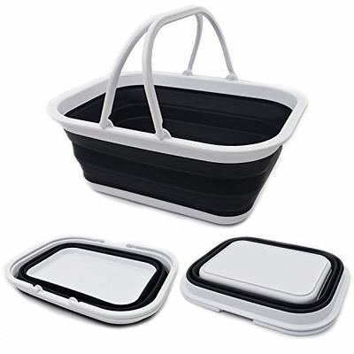 SAMMART SAMMART 9.2L (2.37Gallon) Collapsible Tub with Handle - Portable  Outdoor Picnic Basket/Crater - Foldable Shopping Bag - Space Saving Storage