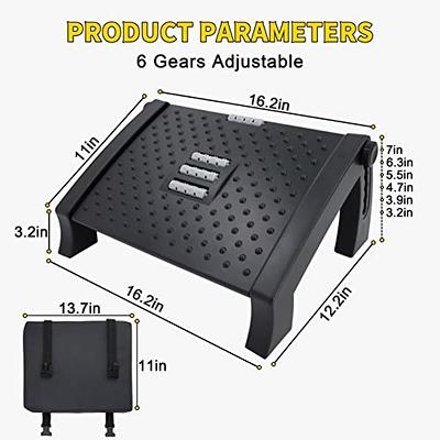 Cartizma Foot Rest for Under Desk at Work-Ergonomic Foot Rest