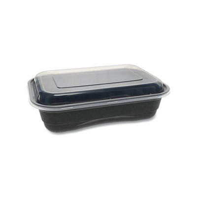 Naturezway Pro Compostable 9 x 9 x 3.2 Take-Out Containers - 200 per Case