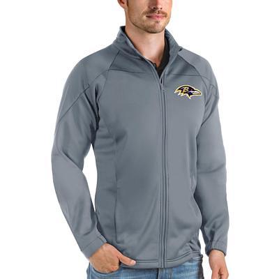 Men's Antigua Steel Baltimore Ravens Links Full-Zip Golf Jacket - Yahoo  Shopping