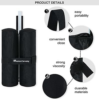 Outsunny 33lbs Canopy Weights Bags for Stability Sandbag Anchor for Gazebo Pop Up Tent Set of 4 Black