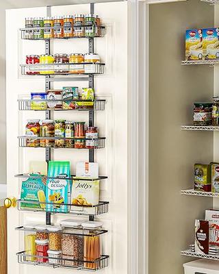 1Easylife Over The Door Pantry Organizer, 8-Tier Adjustable Baskets Pantry  Organization, Metal Door Shelf with Detachable Frame, Space Saving Hanging  Spice Rack for Kitchen Pantry Bathroom, Off White - Yahoo Shopping