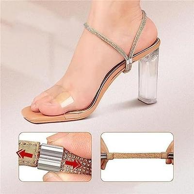 1pair Anti-slip High Heel Shoes With Detachable & Adjustable Shoelaces