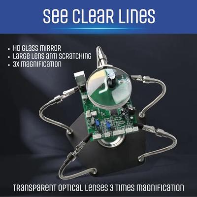 Helping Hands Soldering Station with 3x Magnifier Glass Soldering