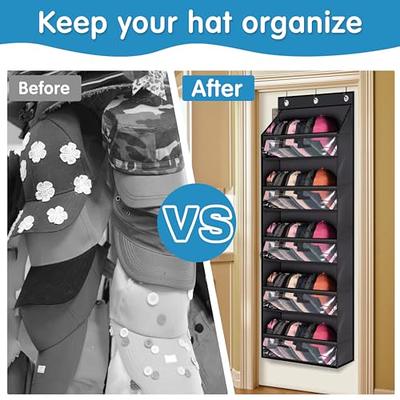 Hat Rack Organizer Hanging Hat Storage Hangers with Hook Hat Stand Holder  door Sports Hats Golf