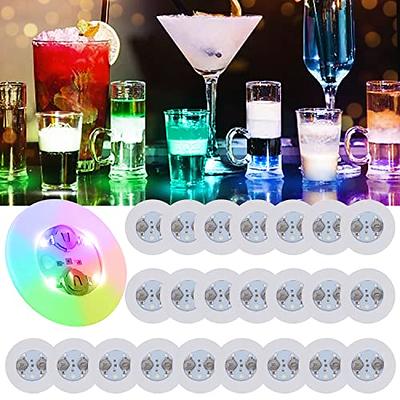 HANCIRCLE LED Coaster Colorful 12 Pack Light Up Coasters LED