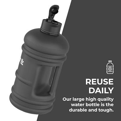 HYDRATE Water Bottle 1 Gallon XXL Jug BPA Free & Leakproof with Flip Cap