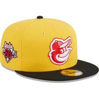 Men's New Era Yellow/Black Milwaukee Brewers Grilled 59FIFTY