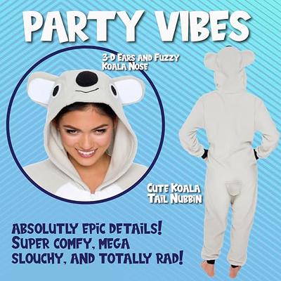 Funziez! Slim Fit Sherpa Adult Onesie - Animal Halloween Costume - Plush  One Piece Cosplay Suit for Women and Men : : Clothing, Shoes 