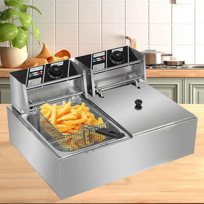 SUEWRITE Electric Deep Fryer, 1.5 Liters/1.6 Qt. Oil Capacity, Cool Touch  Sides Easy to Clean, Deep Fryer with Basket for Home Use, Nonstick Basket -  Yahoo Shopping