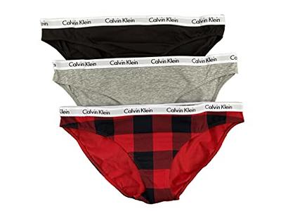 Calvin Klein Women`s 3 Pack Carousel Cotton Bikini Panty