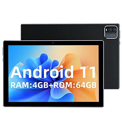 Tablet 10 Inch, Android 11 Tablets, Quad-Core 1.8GHz Processor, 64GB  Storage and 512GB Expand