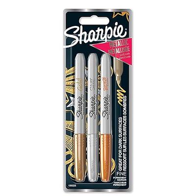 Sharpie® Metallic Fine Point Permanent Markers, Bullet Tip, - Yahoo Shopping