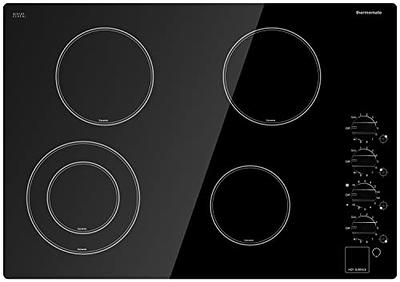 Karinear 12 Inch 2 Burners Drop-in Marble Pattern Electric Ceramic Cooktop