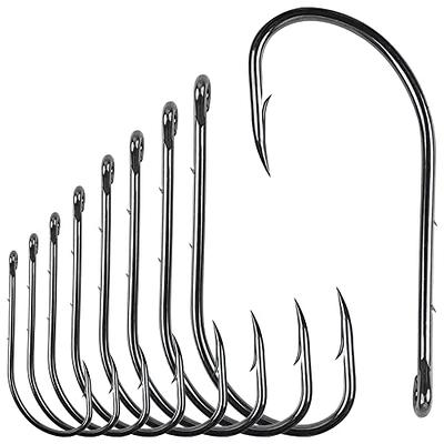 Baitholder Fishing Hooks,110pcs Long Shank Fishing Hooks Barbed Beak Bait  Hooks with 2 Barbs Black Carbon Steel Offset Jig Fishing Hooks Saltwater  Freshwater (6/0-110pcs) - Yahoo Shopping