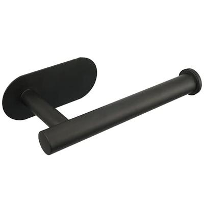 Kitchen Toilet Paper Holder Black 304 Stainless Steel Adhesive