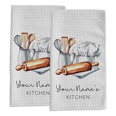 Custom Monogrammed Kitchen Towels