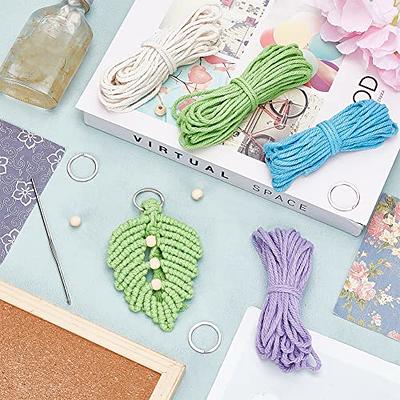  FREEBLOSS 8 Set Macrame Keychain Kit Tassel Keychain