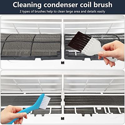 2 Pcs Air Conditioner Condenser Cleaning Brush AC Fin Cleaner
