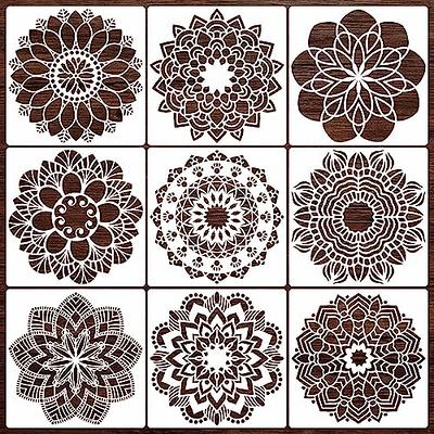 CrafTreat Texture Stencils for Furniture Painting Vintage - Woodgrain  Stencil - Size: 6X6 Inches - Tree Bark Stencils for Crafts Reusable -  Textured