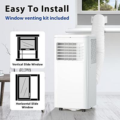 HOMCOM 10000 BTU Mobile Portable Air Conditioner with Cooling,  Dehumidifier, Ventilating, Remote Control, 24-Hour Timer, Portable AC Unit  for Bedroom