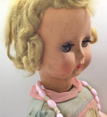 Antique Bisque Doll Head With Glass Eyes Made in Japan 