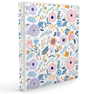 NatureTouch 3 Ring Binder, Glitter 1 Inch Binder Organizer (10.5'' x  11.5'') Holds 8.5'' x 11'' Letter Size 300 Pages, Waterproof Durable View  Binder