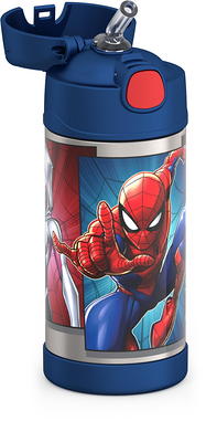 Thermos Kids Stainless Steel Vacuum Insulated Funtainer Straw Bottle,  Spiderman, 12 fl oz - Yahoo Shopping