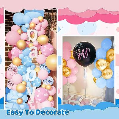 Clever Gender Revealgender Reveal Balloon Garland Kit - Pastel Pink & Blue  For Baby Shower