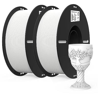 Official Creality PLA Filament 1.75mm, Hyper PLA High Speed 30-600mm/s 3D  Printer Filament PLA, 1KG(2.2lbs) Spool White PLA, Dimensional Accuracy  +/-0.02mm, Fit Most FDM 3D Printer 