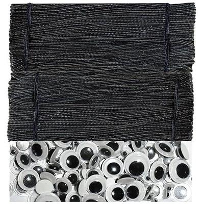 Black Pipe Cleaners with Wiggle Eyes (300 Pack) Chenille Stems for DIY Art  Craft Decorations Creative (0.24 x 12 Inch) - Yahoo Shopping