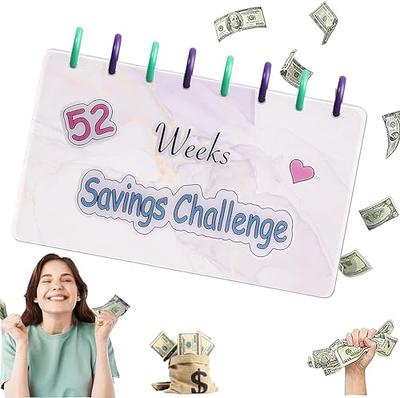 52 Week Savings Challenge Cash Envelope Save Money Budget Book Binder  Reusable