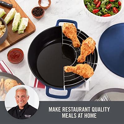 Geoffrey Zakarian 9 Cast-Iron Nonstick 2-in-1 Sauce & Fry Pan