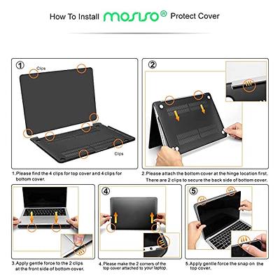 MOSISO Compatible with MacBook Air 15 inch Case 2023 2024 Release A2941 M2  Chip with Liquid Retina Display & Touch ID, Protective Plastic Hard Shell