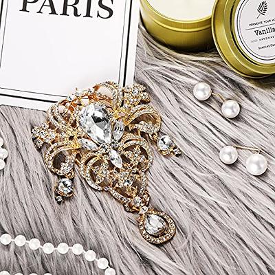 Yhsheen 1 Yard Rhinestone Trim Diamond Crystal Rhinestone Chain Sparkly Rhinestone Applique for Wedding Party Decoration & Bridal Costume