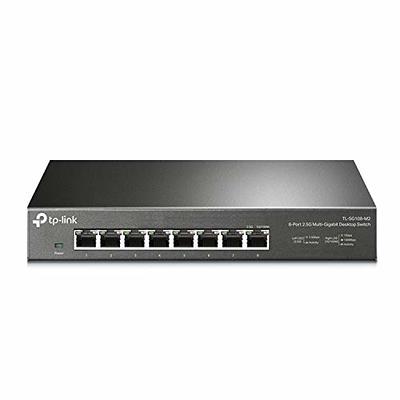  YuanLey 8 Port Gigabit Ethernet Switch Unmanaged, Ethernet  Splitter, Plug and Play, Mini Network Switch, Metal Case, Fanless, Wall  Mount/Desktop : Electronics