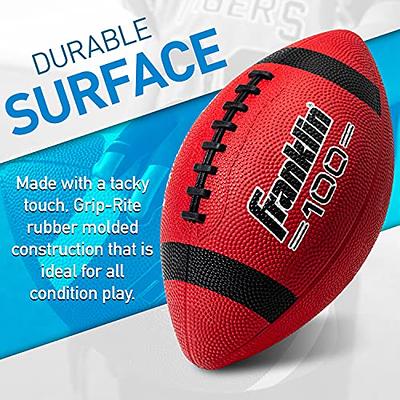 Franklin Sports Junior Size Rubber Football, Black 