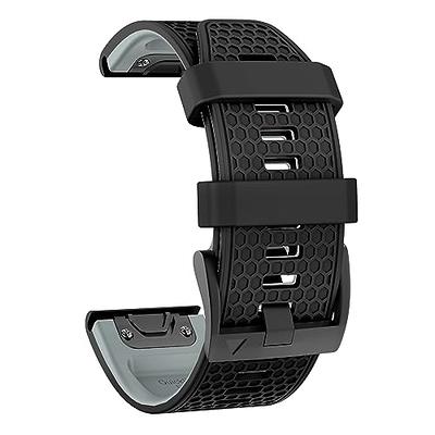 Dual-color 22MM Watch Strap Silicone Bracelet for Garmin Fenix 7/Fenix 5  Watch