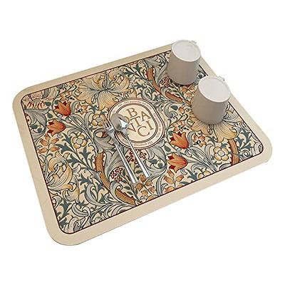 Wopedally Fantasy Style Draining Mat, Drying Mat for Kitchen