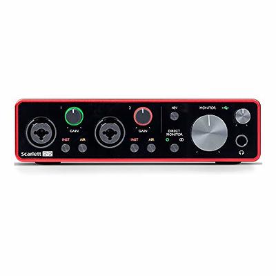 Focusrite Scarlett 2i2 USB Audio Interface (3rd Gen) with Mic Stand, Pop  Filter & XLR-XLR Cable Bundle - Yahoo Shopping