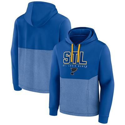 Men's adidas Heathered Gray St. Louis Blues Fashion Full-Zip Hoodie