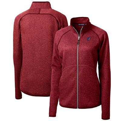 Men's Cutter & Buck Silver Indianapolis Colts Helmet Mainsail Sweater-Knit Full-Zip Jacket Size: Medium