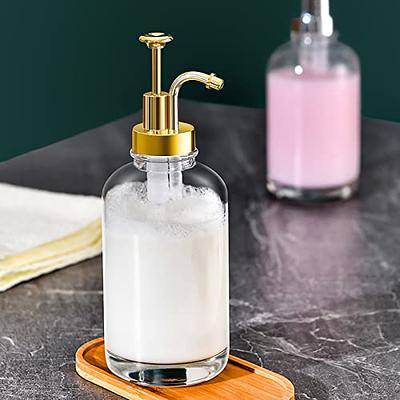 Lava Odoro Glass Soap Dispenser with Pump and Resin Tray, Vintage