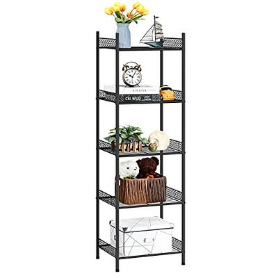 HEOMU 5 Tier Shelving Unit Metal Storage Shelf, Wire Shelves Organizer  Utility Storage Racks and Shelving for Laundry Bathroom Kitchen Garage -  Yahoo Shopping