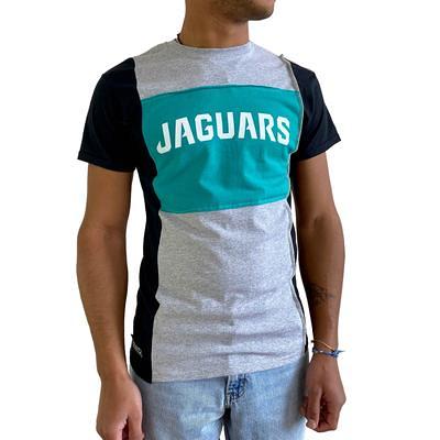 Men's Antigua Heather Gray Jacksonville Jaguars Saga Long Sleeve Hoodie T-Shirt Size: Medium