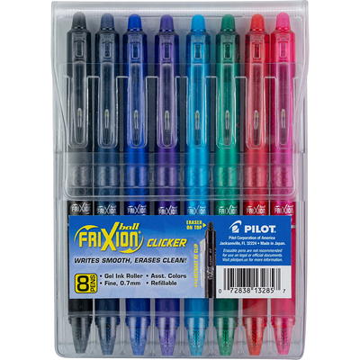 Pilot FriXion ColorSticks Erasable Gel Pens Fine Point 0.7 mm Assorted Pack  Of 4 Pens - Office Depot