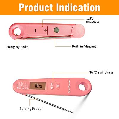 Smart Guesser Digital Meat Thermometer with Backlight for Kitchen